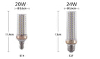 Super Long Lifespan E27 E14 12W 16W 20W 24W 40W LED Lamp Corn Bulb AC85-265V No Flicker 2835 SMD LED Light / Lighting