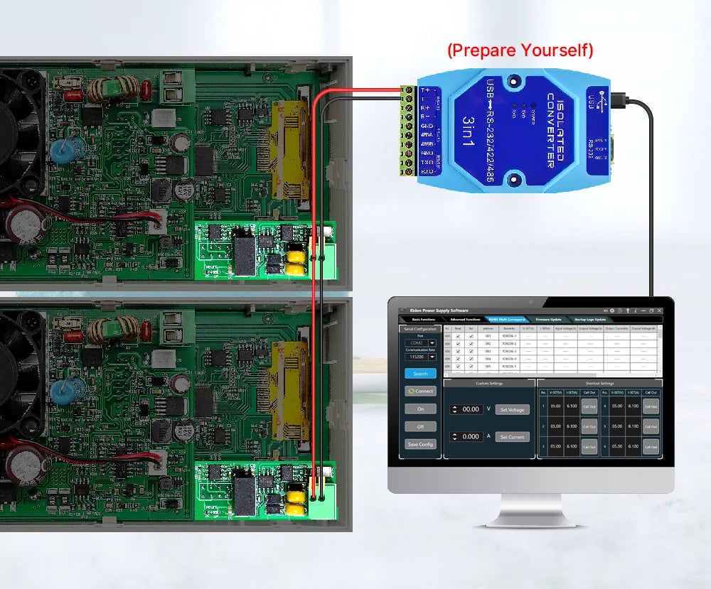RD RS485 Module for RD Series Power Supply Batch Control Not Contain USB-485 Module