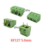 10Pcs KF128 2Pin 3Pin Screw Type PCB Terminal Block Wire Connector 2.54mm/3.5/3.96/5.0/5.08/7.5mm Straight Pin Splice Terminals
