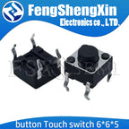 1000pcs/lot 6*6 6X6X5/4.3/5.5/6/7/8/9/10/13/17H button touch switch Copper 4PIN DIP Micro Switch