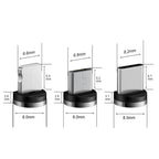 Magnetic Cable Micro USB Type C Magnetic Charge Charger Cable for Huawei Samsung Android Mobile Phone 1m 2m cable