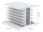 CG 10A 25A 40A 60A 80A AA Three Phase SSR AC Control AC Aluminum Radiator For 40AA Heat Sink SSR AC To AC Sink Solid State Relay