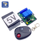 433Mhz RF Remote Control Wireless Switch DC 5V 12V 1CH 2 Way Relay Receiver and 2CH Transmitter For Door Electromagnetic Lock