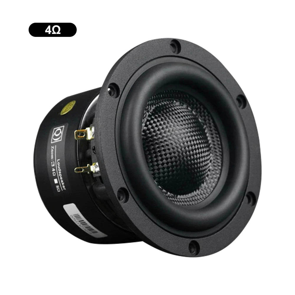 AIYIMA 1Pcs 4 Inch Subwoofer Speaker HiFi Home Theater Glass Fiber Cone Audio Speaker 4 8 Ohm 80W Loudspeaker