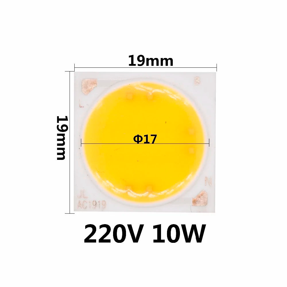 AC220V 10W 15W 20W New Ceramics COB LED Bulbs Chip Lamp Smart IC Good Quality Chip For Outdoor FloodLight DIY Warm White