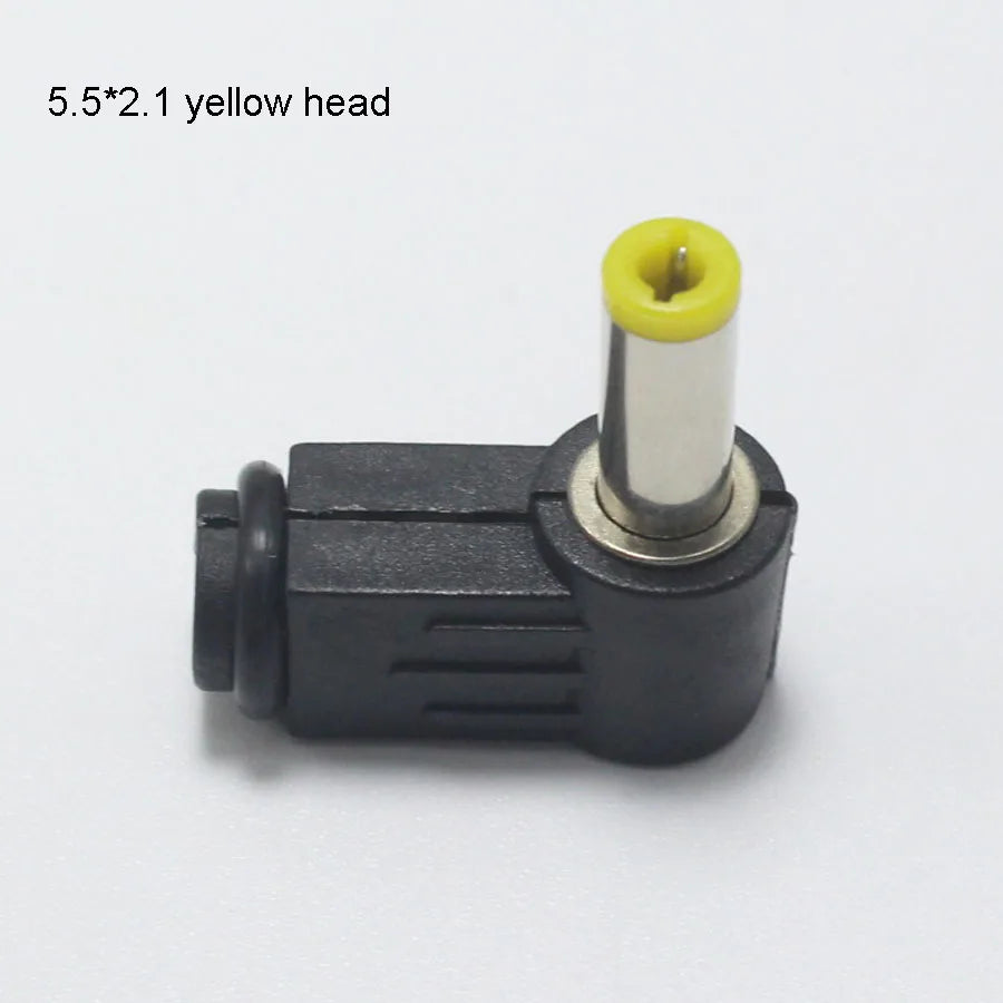 2PCS Male DC Power Plug Connector Angle 90 Degree L Shaped Plastic 5.5*2.5 5.5*2.1 4.8*1.7 4.0*1.7 3.5*1.35 3.5*1.1 2.5*0.7mm