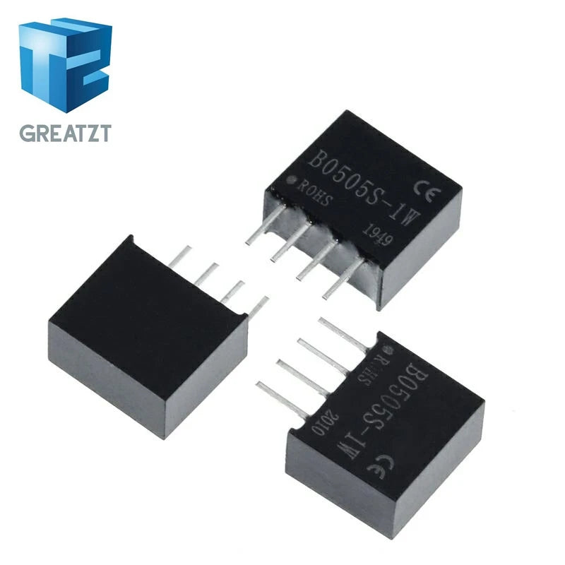 GREATZT 1/5Pcs B0505S-1W 5V to 5V converter DC DC power module converter 1000VDC Isolation