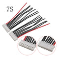 5Pcs JST XH 2.54mm Pitch 22AWG XH 1S/2S/3S/4S/5S/6S/7S LiPo Female Connector Battery Balance Charger Plug Wire Cable Connectors