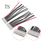 5Pcs JST XH 2.54mm Pitch 22AWG XH 1S/2S/3S/4S/5S/6S/7S LiPo Female Connector Battery Balance Charger Plug Wire Cable Connectors