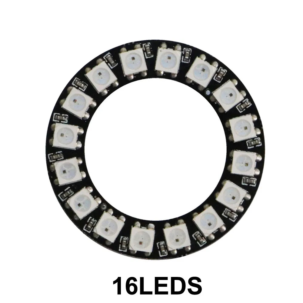 WS2812B 5050 RGB Led Digital Panel Light Matrix Flexible Screen  WS2812 Ring Individually Addressable Pixels DC5V