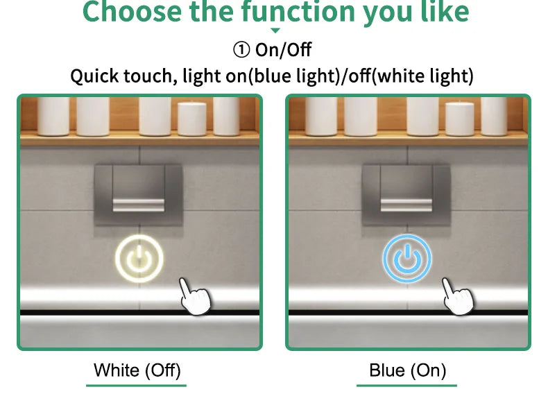 Bathroom LED Dimmer 12V Touch Sensor 60W Capacitive Touch Sensor Switch 5A Touch Dimmer for Mirror Light