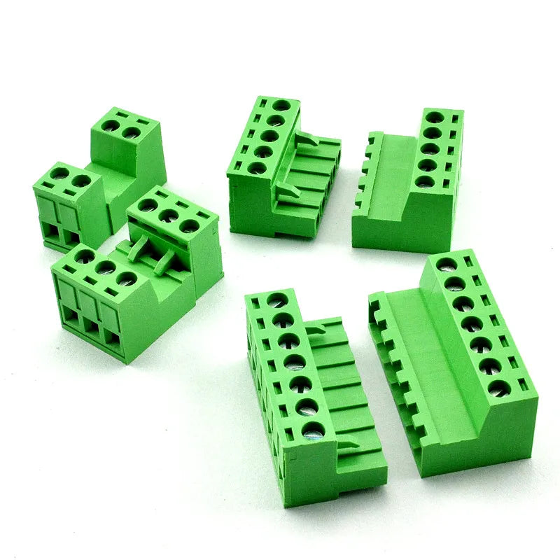 5 Sets 5.08MM Pluggable Terminal Blocks Connector KF2EDGKR 5.08 Butting Style 2/3/4/5/6/7/8 Pin Screw Terminal