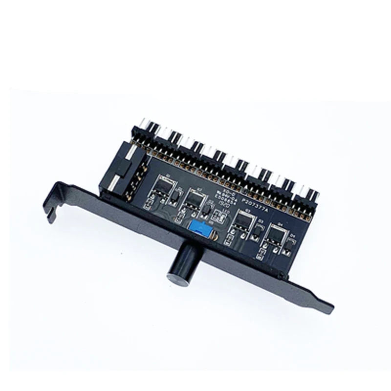 PCI Fan Speed Controller,12V Molex 4pin or SATA Powered 6 8 Fan Hub,PWM 4 pin CPU Radiator 3pin Case Cooler Temperature Control