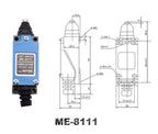 CNC Momentary Limit Switch ME 8104 8108 8111 8122 9101 5A/220V Rotary Roller Lever Sealed Industrial Machine Limit Switch