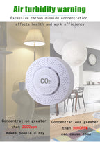 Tuya CO2 Carbon Dioxide Sensor CO2 Detector NDIR High-Precision Measurement Exceeds Standard Alarm Smart Home Linkage Tuya Senso