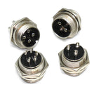 1/5Pcs GX16 2/3/4/5/6/7/8 Pin 16mm Circular Aviation Male Socket Plug Wire Panel Connector Adapter