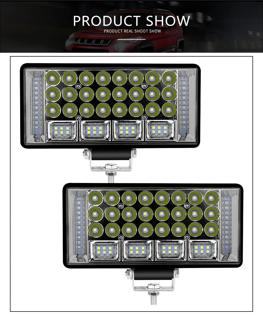4'' 5'' 6'' 7 Inch LED Light Bar Offroad Spot Flood LED Work Light for Truck Car Boat Tractor 4x4 Atv Headlights 12V 24V
