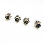 M8 Flange Socket Sensor Male&Female Stainless Steel Connector A Type 3&4 Pin panel back mount threaded coupling