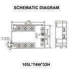 3 Phase Solid State Relay DC Control AC / AC Control AC 10A 25A 40A 60A 80A 100A 120A SSR Photo Isolation Relays Module