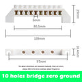 20PCS 5/7/10/12 Hole Bridge Type Zero Line Row Ground Row Ground Copper Bar Distribution Box Connected To Zero Terminal Row