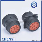 9 pin waterproof auto connector Diagnosctic Tool  circular Connector HD16-9-1939P HD16-9-1939S for Track J1939 For Deutsch