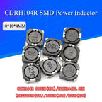 5PCS CDRH104R Inductance Wire Wound Chip Shielded Inductor 2.2/3.3/4.7/10/22/33/47/68/100/220/330UH 10*10*4M SMD Power Inductor