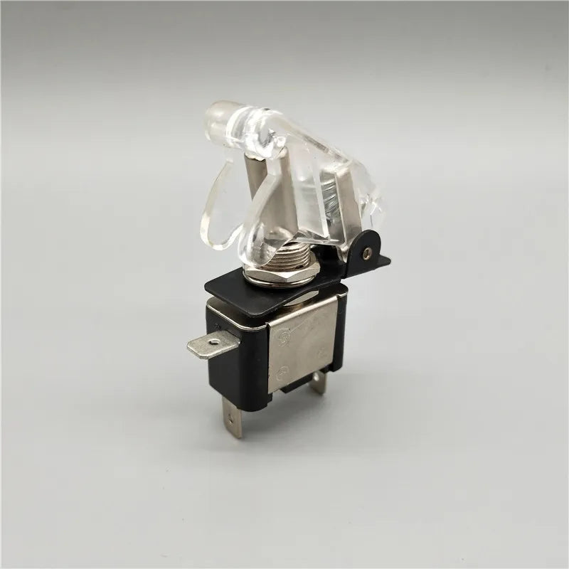 Auto Car Boat Truck Illuminated Led Toggle Switch With Safety Aircraft Flip Up Cover Guard Red Blue Green Yellow White 12V20A