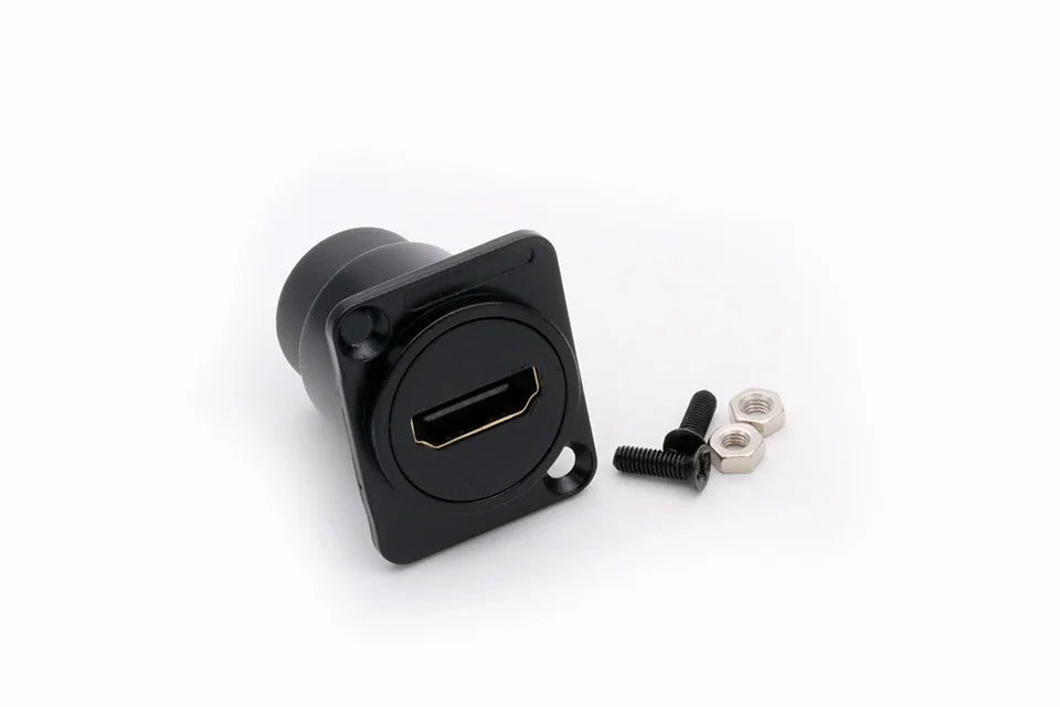 1PC D Type Chassis Connector, D Female Socket Panel Mounted Connector HDMI-Compatible