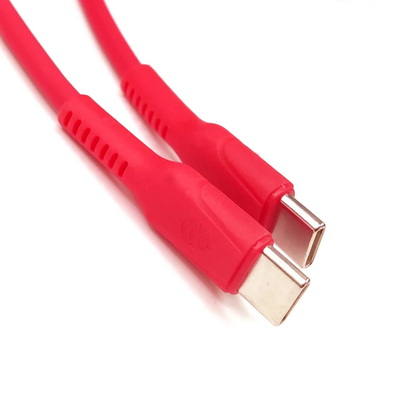 Pine64 1.5M USB Type-C to Type C Silicone Power Charging Cable For Pinecil Electric Soldering Iron PinePhone and Pinebook Pro