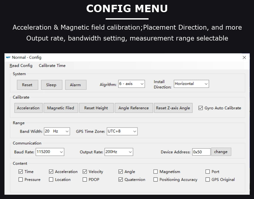 High-Precision Inclinometer HWT605 Accelerometer+Angle+Gyro, MPU9250 IMU, Temperature Compensation, Tilt Angle