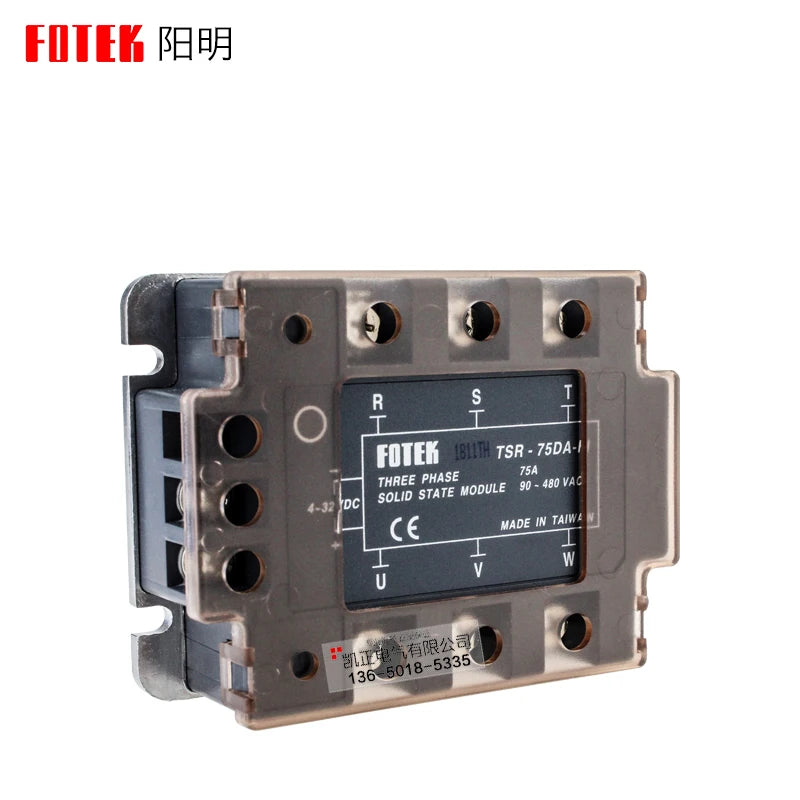 FOTEK three-phase solid state relay module TSR-25DA / 40DA / 50DA / 75DA TSR-25DA-H TSR-40DA-H / 50DA-H / 75DA-H SSR-25DA