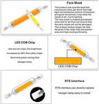 R7S LED Glass Tube 78MM 15W 20W COB Bulb 118MM 30W 40W R7S Corn Lamp J78 J118 AC220V 110V Replace Halogen Light 50W Lampadas