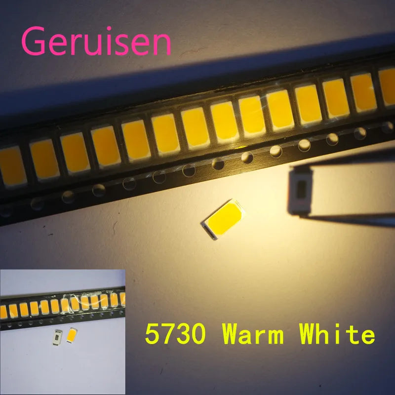 100pcs SMD 0402 0603 0805 2835 3528 1206 5050 5730 3014 4014 Diodo white/warm white light emitting diode SMD super bright LED 3V