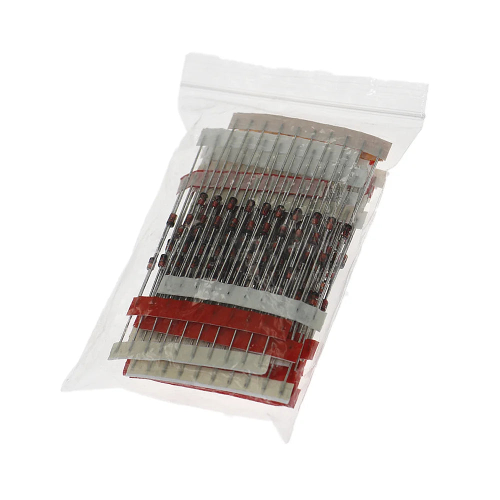 1W Zener Diode Assorted Kit (3V 3.3V 3.6V 5.1V 5.6V 7.5V 10V 12V 13V 15V 16V 18V 20V 22V 24V 30V 33V 39V) Assortment Set