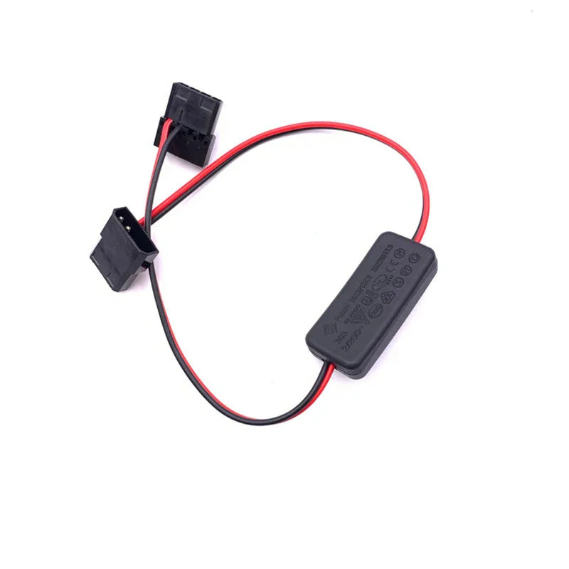 Angitu  LP4 Molex/IDE 4Pin Switch Cable for Computer Fan LED Strip with On/Off switch