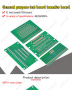 46Pin 50Pin 60Pin 2.0 0.4mm 0.5-1.0mm Pin Pitch TFT LCD SMD To DIP Adapter Board 2.54 pin space Pinboard Test Module FPC PCB