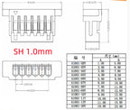 5sets JST 1.0mm 1.25mm 1.5mm 2.0mm 2.54mm Pitch Female Plug Connector Wire ZH PH XH 2 3 4 5 6 7 8 9 10P Way Male Straight Socket