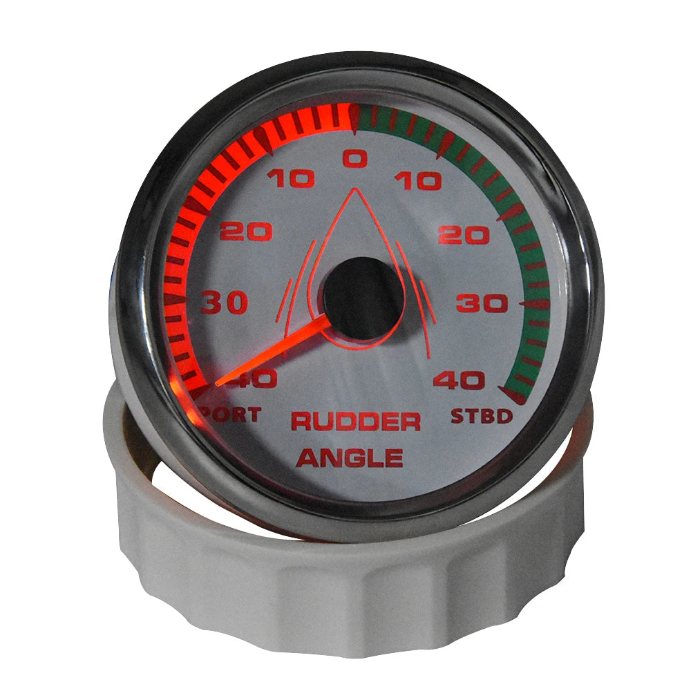 12V/24V STBD PORT Rudder Angle Meter 85mm Rudder Angle Indicator with 0-190 ohm Rudder Angle Sensor 7 Color Backlight Customized