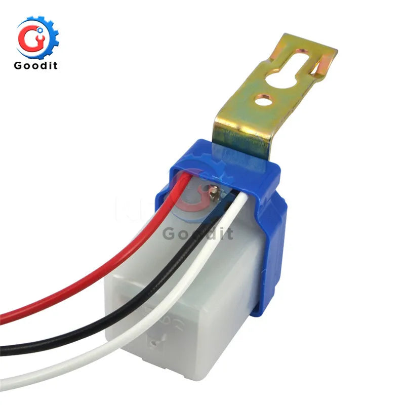 Waterproof Sensitive Auto Photo Switch AS-20 DC 12V AC 110V 220V 10A On/Off Photocell Street Light Switch Sensor Switch Tools