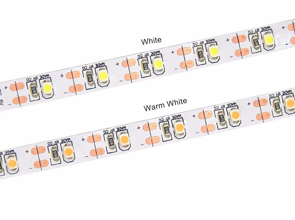 DC 5V 12V 24V Led Strip Light Diode Tape PC TV SMD 2835 1M - 5M 60/120/240 Leds/m 5 12 24 V LED Strip Decoration Light For Rooms