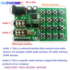 DC 5-24V DTMF Audio Generator Module Voice Encoder Dual Tone Transmitter Multi-Button Keypad Audio Control Board for Arduino