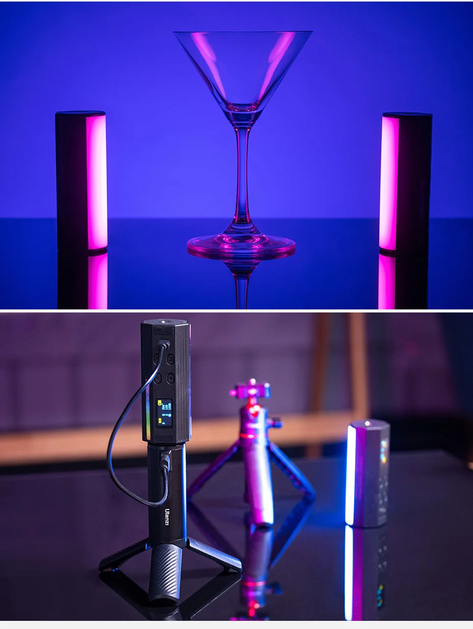 Ulanzi i-Light Mini RGB Tube Light Handheld led Photography Stick Video Fill Lamp Magnetic 2500-9000K for Vlog Youtube