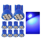 10Pcs AC/DC 6V 6.3V Led Bulb Arcade Pinball Car Light T10 W5W 555 192 168 194 1206 8 SMD LED White Blue Red Green Amber Pink