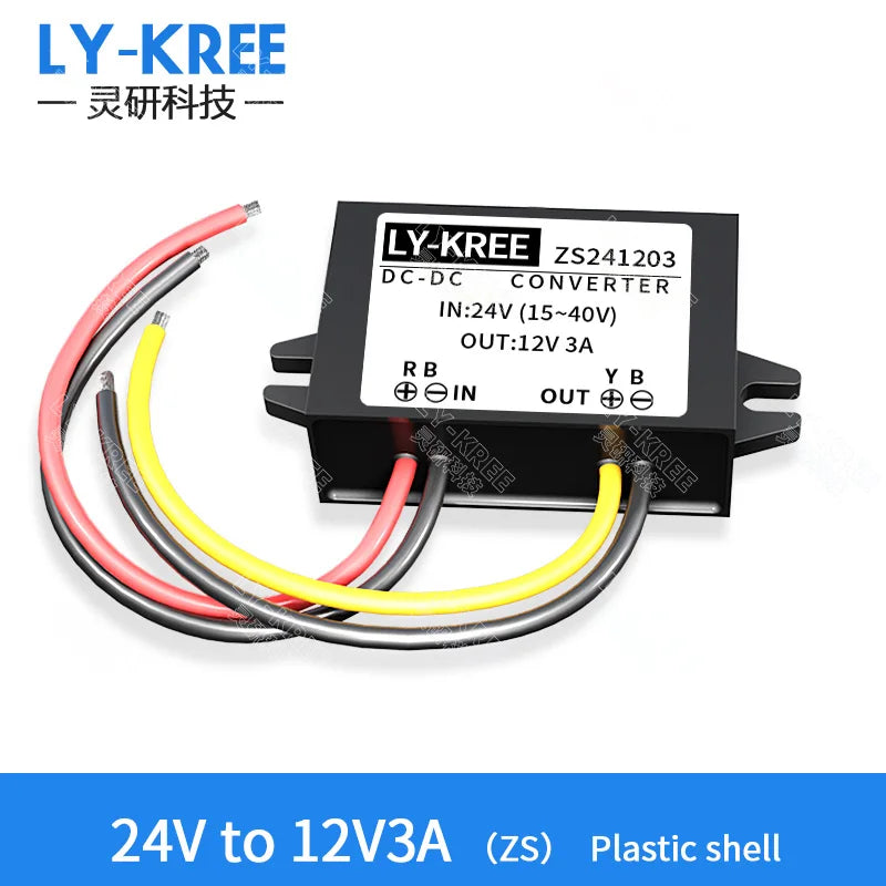 LY-KREE 24v to 12v converter 1A 3A 5A 10A 20A 30A 40A step-down module dc dc 24v to 12v step down converter dc power supply