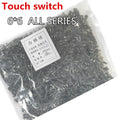 1000pcs/lot 6*6 6X6X5/4.3/5.5/6/7/8/9/10/13/17H button touch switch Copper 4PIN DIP Micro Switch