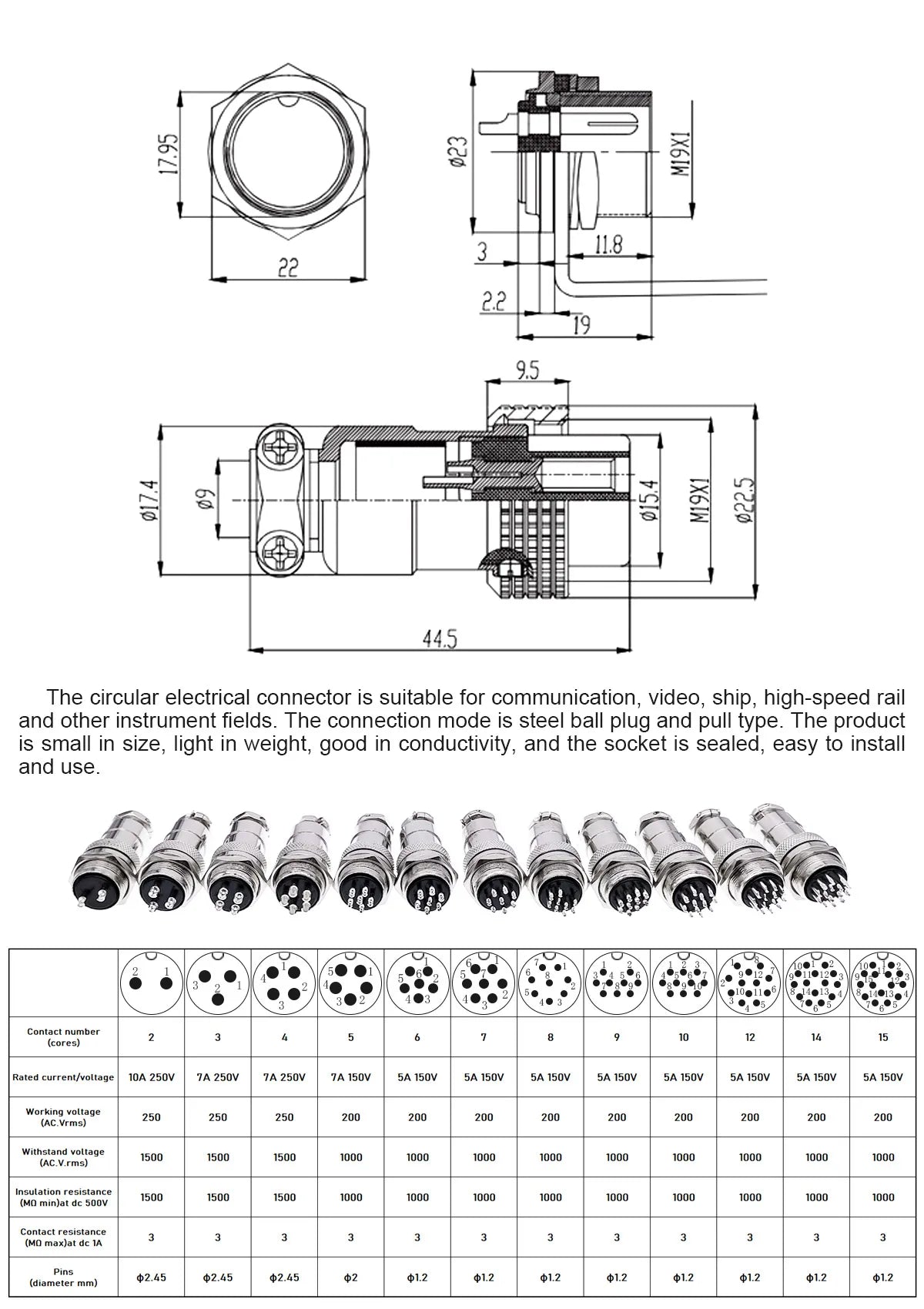 10Set Metal Connectors GX20 2-Pin Circular Female Male 3-Core 4-Core Aviation Plug Quick Plug Cable Connector