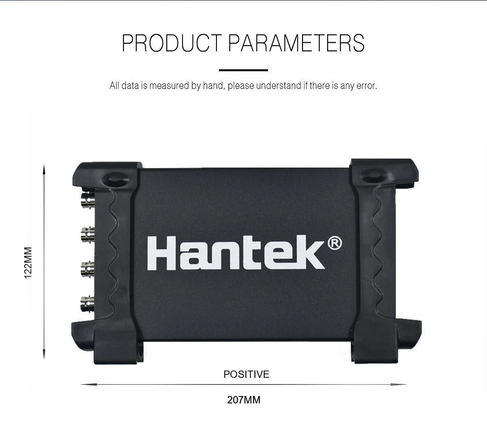 Hantek 6074BE 6074BC 6074BD 6254BD 6254BE HT201 Digital Storage Oscilloscopes PC USB Portable 4 Channels 70MHz Bandwidths WIN10