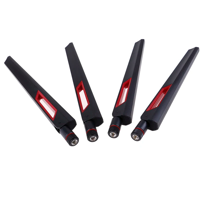 100pcs Wholesale 2.4G 5.8G Dual Band Router Antenna RP SMA Male Universal Antennas Amplifier WLAN WiFi Booster