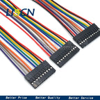 10PCS 2.54 2.54MM Wire Dupont Line female to female 1P2 3 4 5 6 7 8 9 10 12 Pin Dupont cable connector JUMPER CABLE WIRE FOR PCB