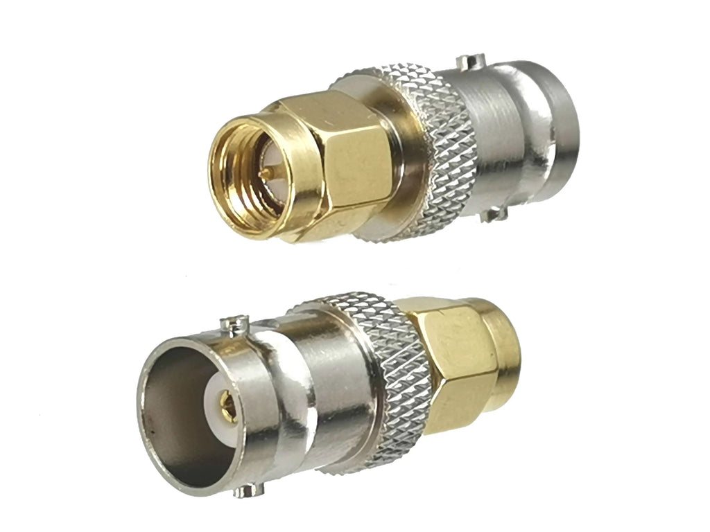 1pcs Connector Adapter SMA to BNC Male Plug & Female Jack RF Coaxial Converter Wire Terminal Straight New